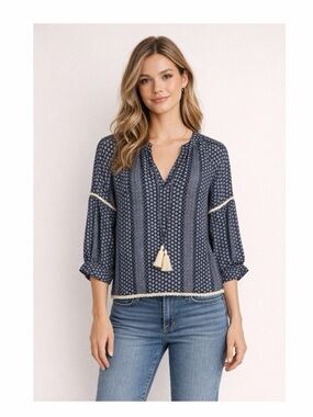 Clarte Azalea Silk Tassel‎ Blouse